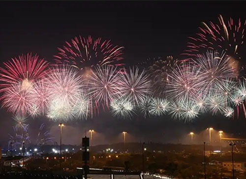 农安县焰火晚会